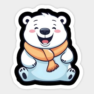 antidepressant polar bear Sticker